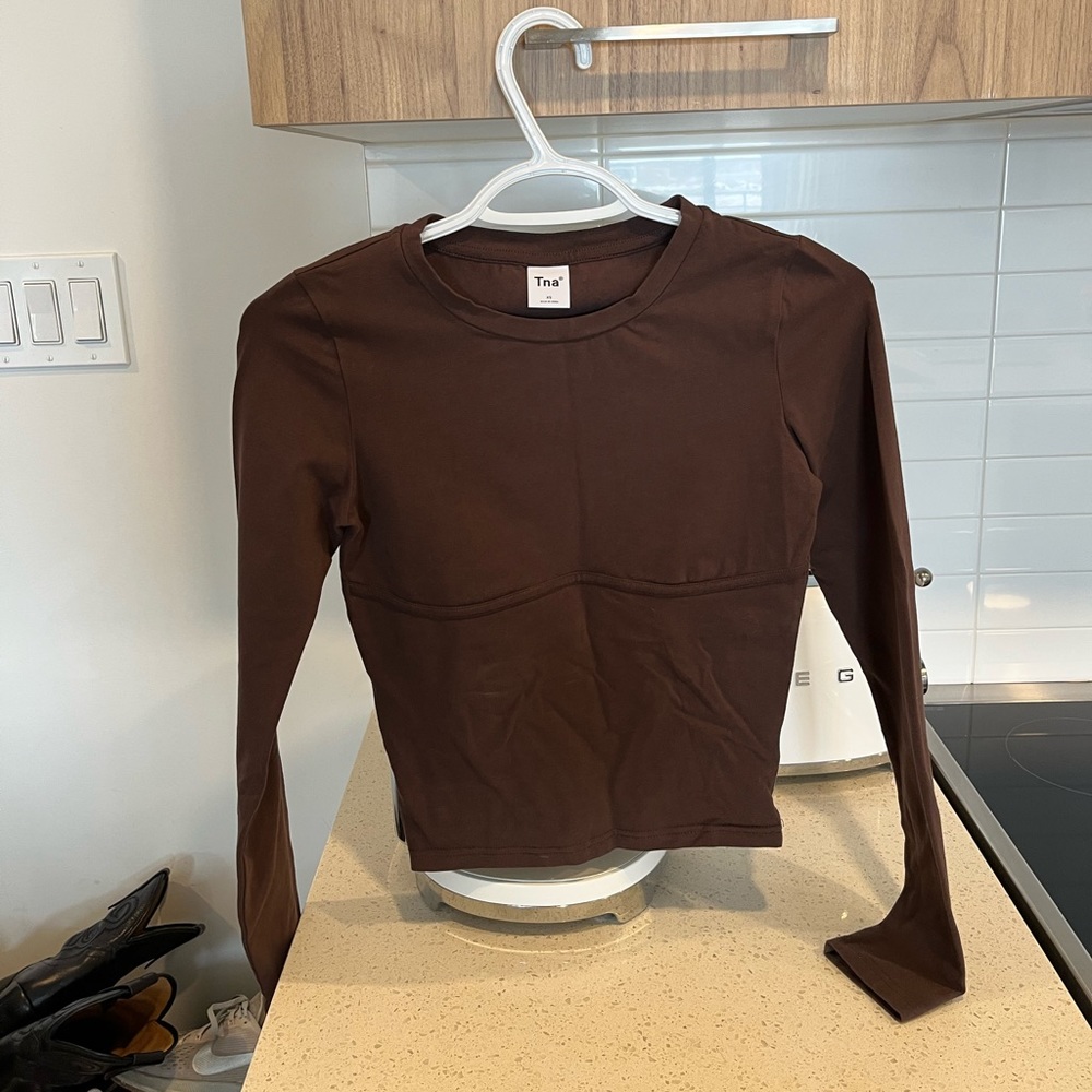 TNA brown shirt size small